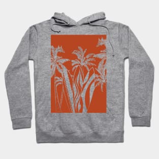 Palms sunset surf waves Hoodie